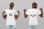 TU. White Ink Back Tee 11