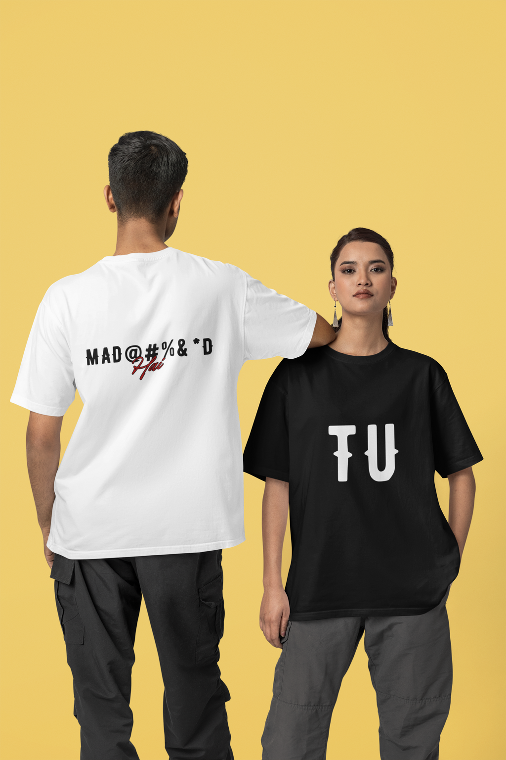 TU. White Ink Back Tee 15